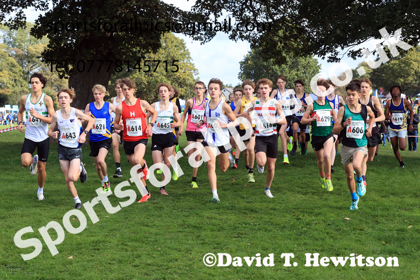 Boys Under-16s 2026 Northern Cross Country Relays, Graves Park, Sheffield. Photo: David T. Hewitson/Sports for All Pics